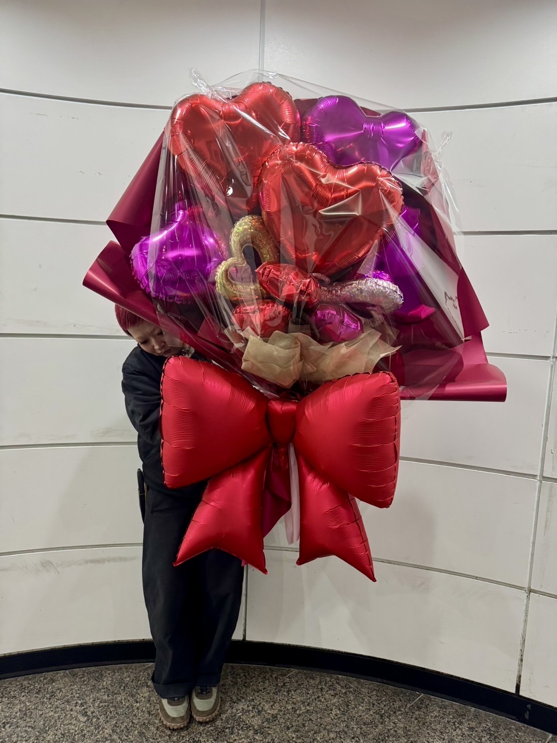 バレンタインブーケ BIGリボン