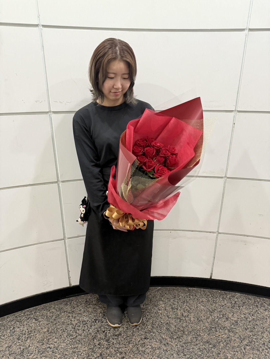 赤バラの花束 12本 ダズンローズ